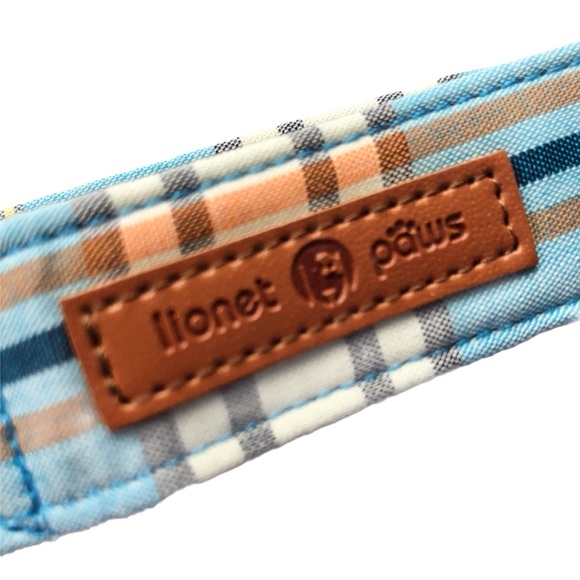 Dog Collar Bow Tie Blue Plaid NEW - Picture 12 of 14
